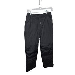 LL Bean Kids Black Snow Pants Size 14 Thinsulate Insulated Ski Snowboard